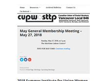 Tablet Screenshot of cupwvancouver.org